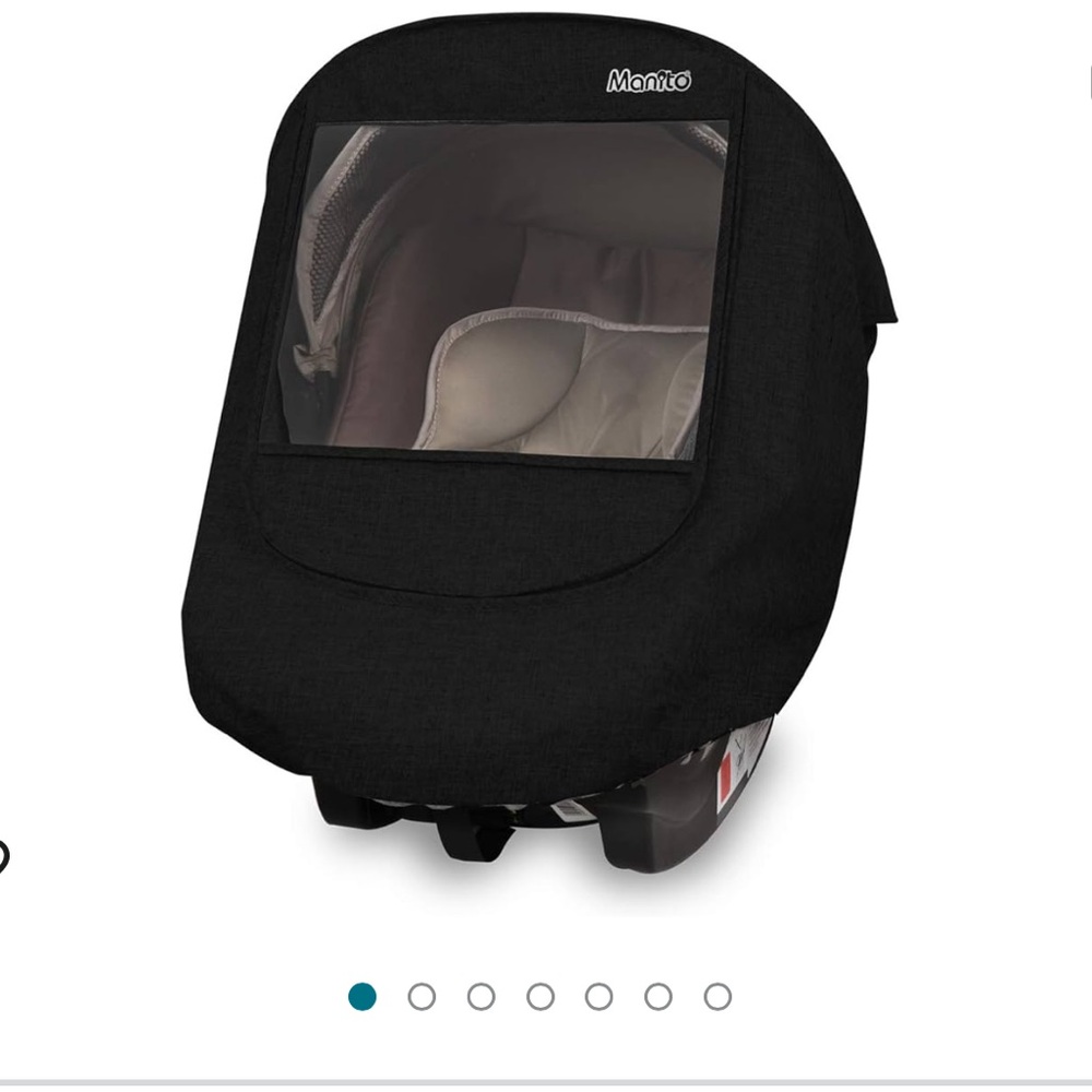 Melange Infant Carseat Weather Shield (Black)